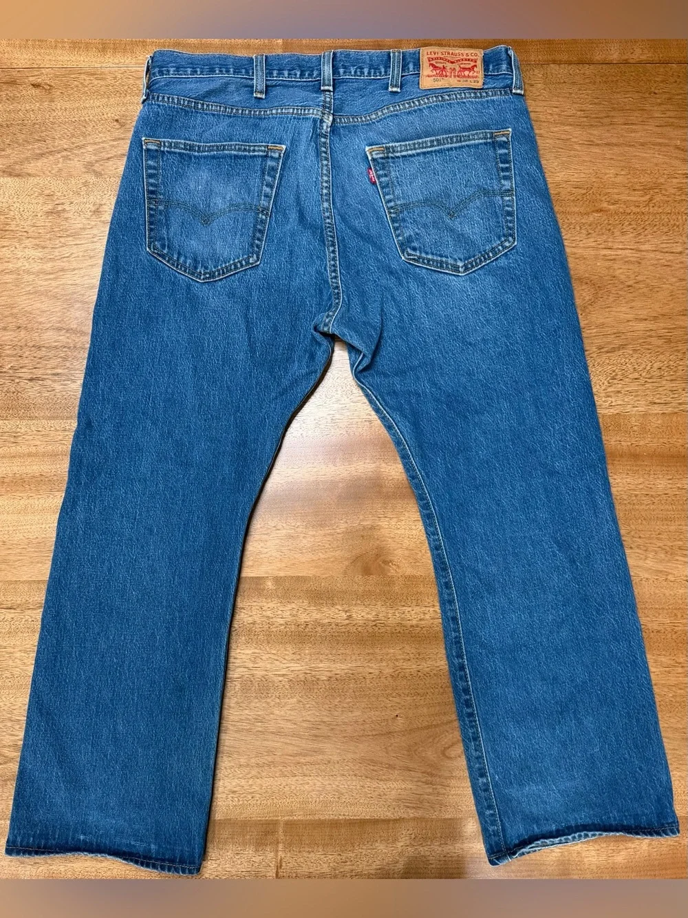 LEVI'S - Men’s 501 Jeans Vintage w/ Button Fly 38x 29 Adult | Made in Egypt